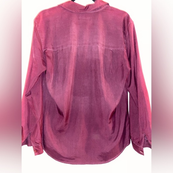 Liz Claiborne Collection Women’s Size 8 100% Silk Button Down Blouse - Picture 3 of 4